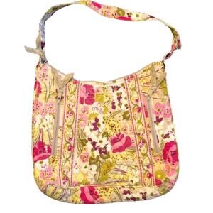 Vera Bradley Purse Make Me Blush Pink Yellow Flowers